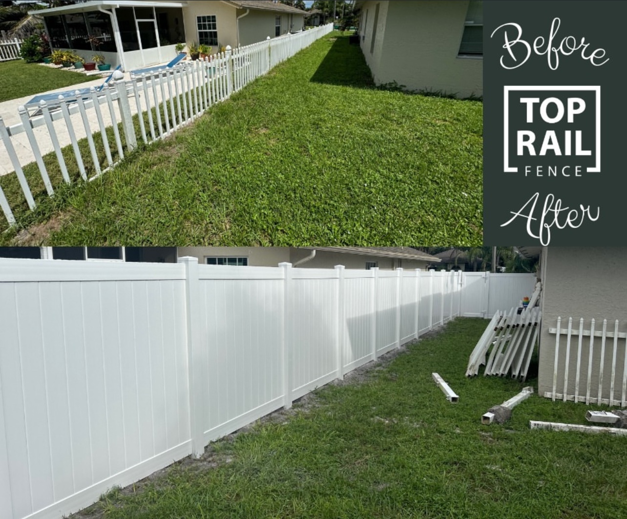 Top Rail Fence Pompano Beach Image