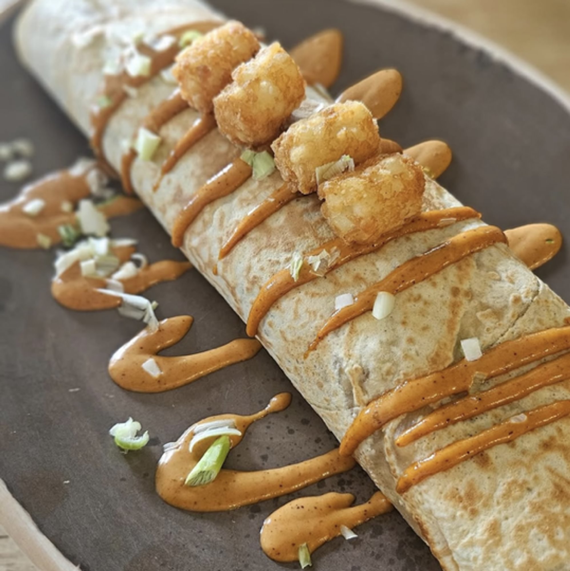 Chorizo & Tots Crepe