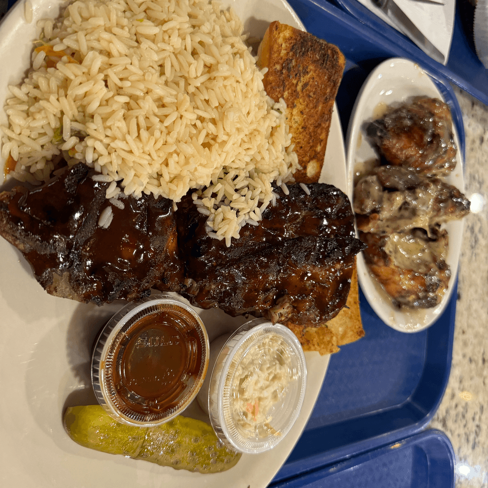 Half Chicken and Half Slab Ribs Combo