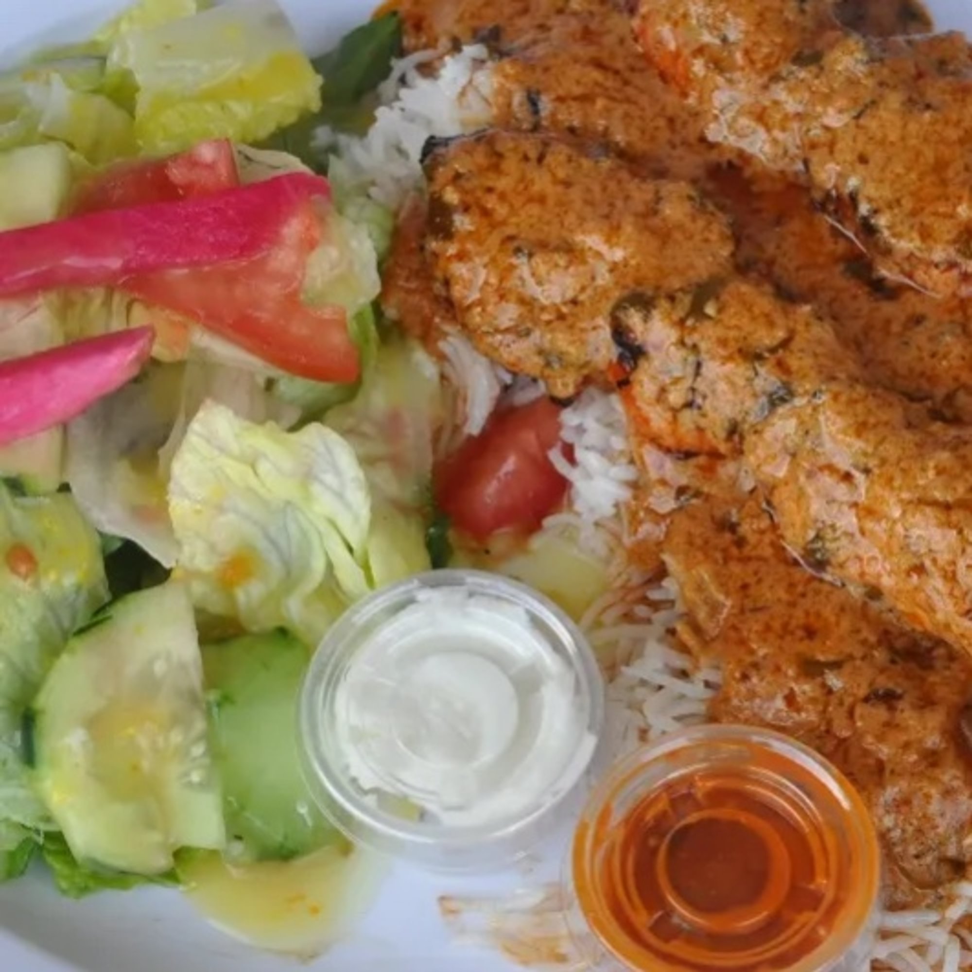 Two chicken tikka masala lunch 