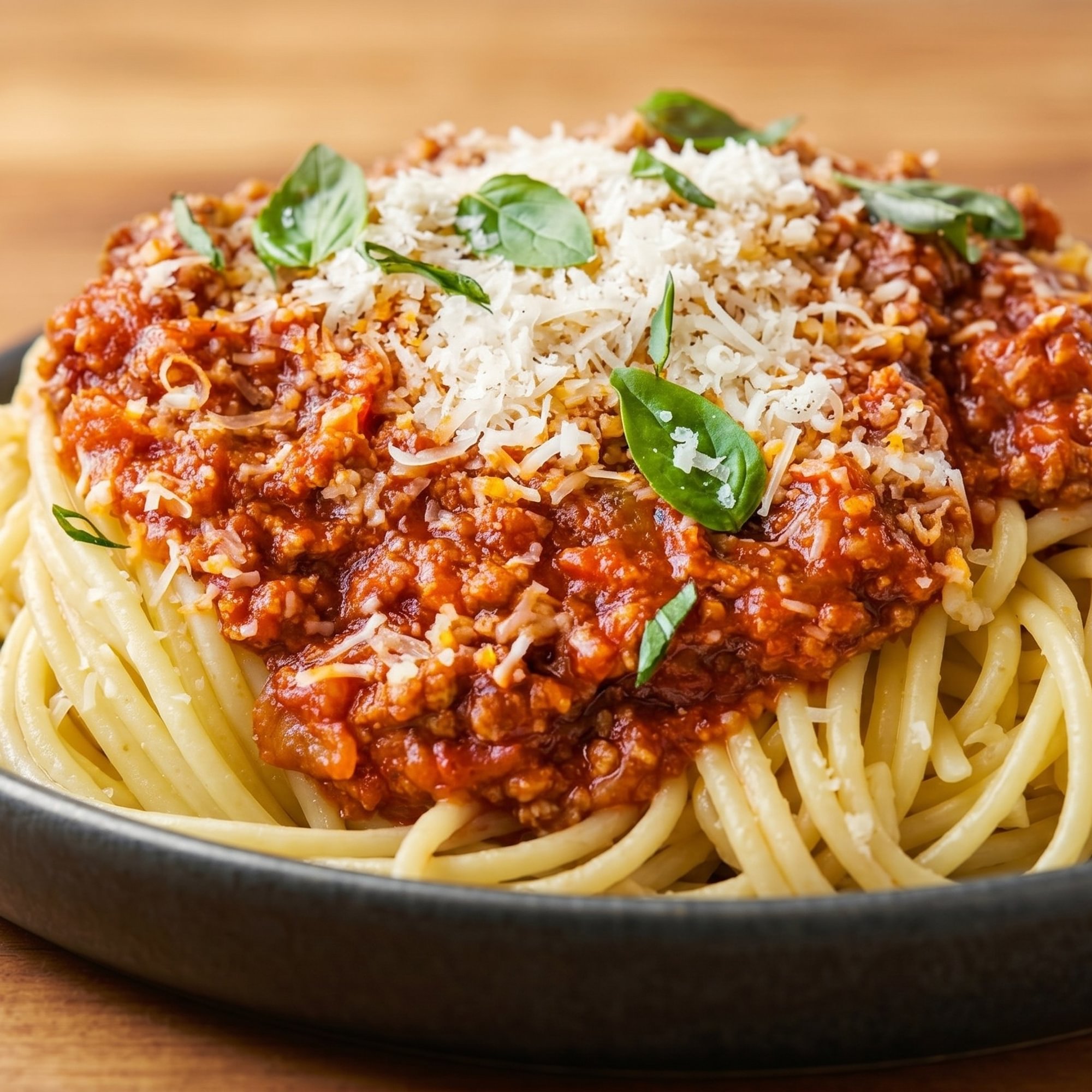 Spaghetti with Meat Sauce Tray
