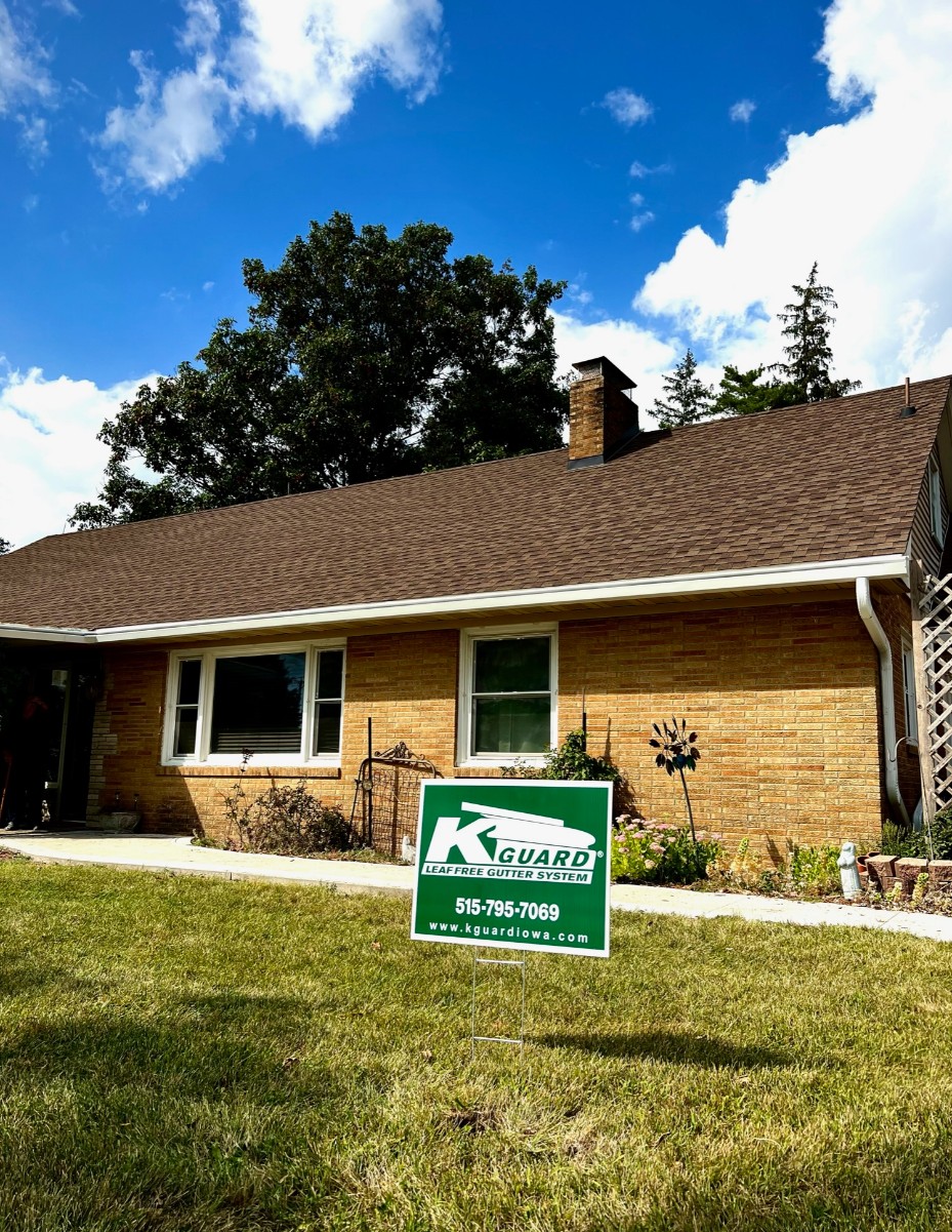 5" Gutter Replacement - Call 515-795-7069 today for a free quote!