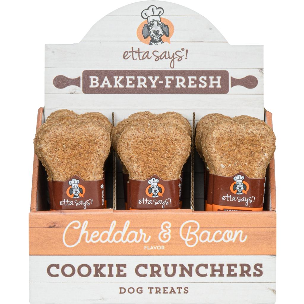 41401450 5 in. & 1 Oz Cheddar & Bacon Cookie Cruncher Dog Treat
