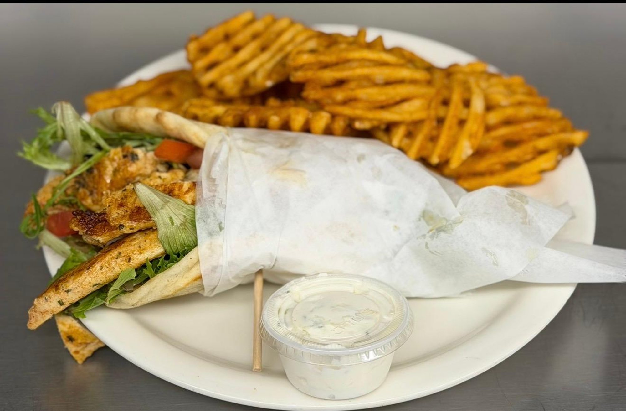 Chicken Gyro Pita Deluxe