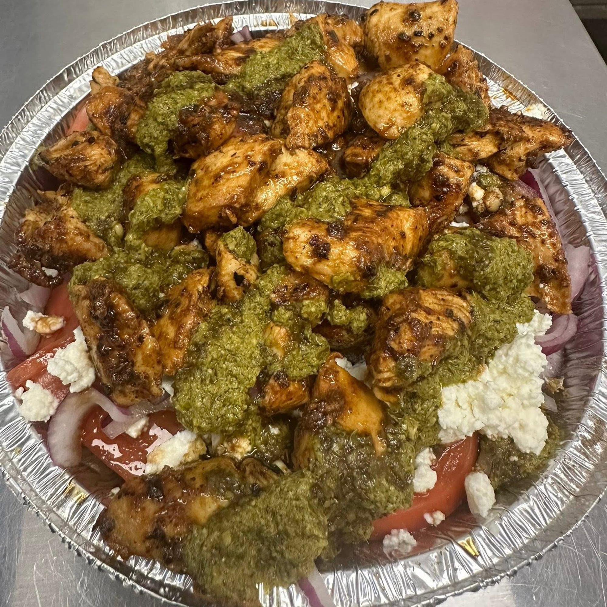 Chicken Pesto Gyro Bowl