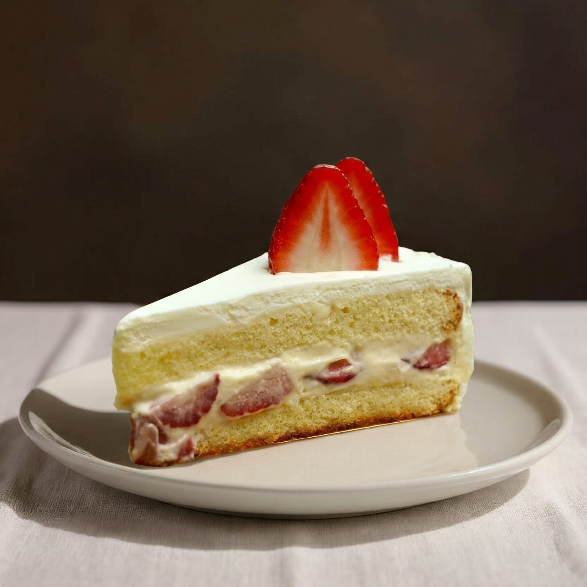 Strawberry Cake Slice