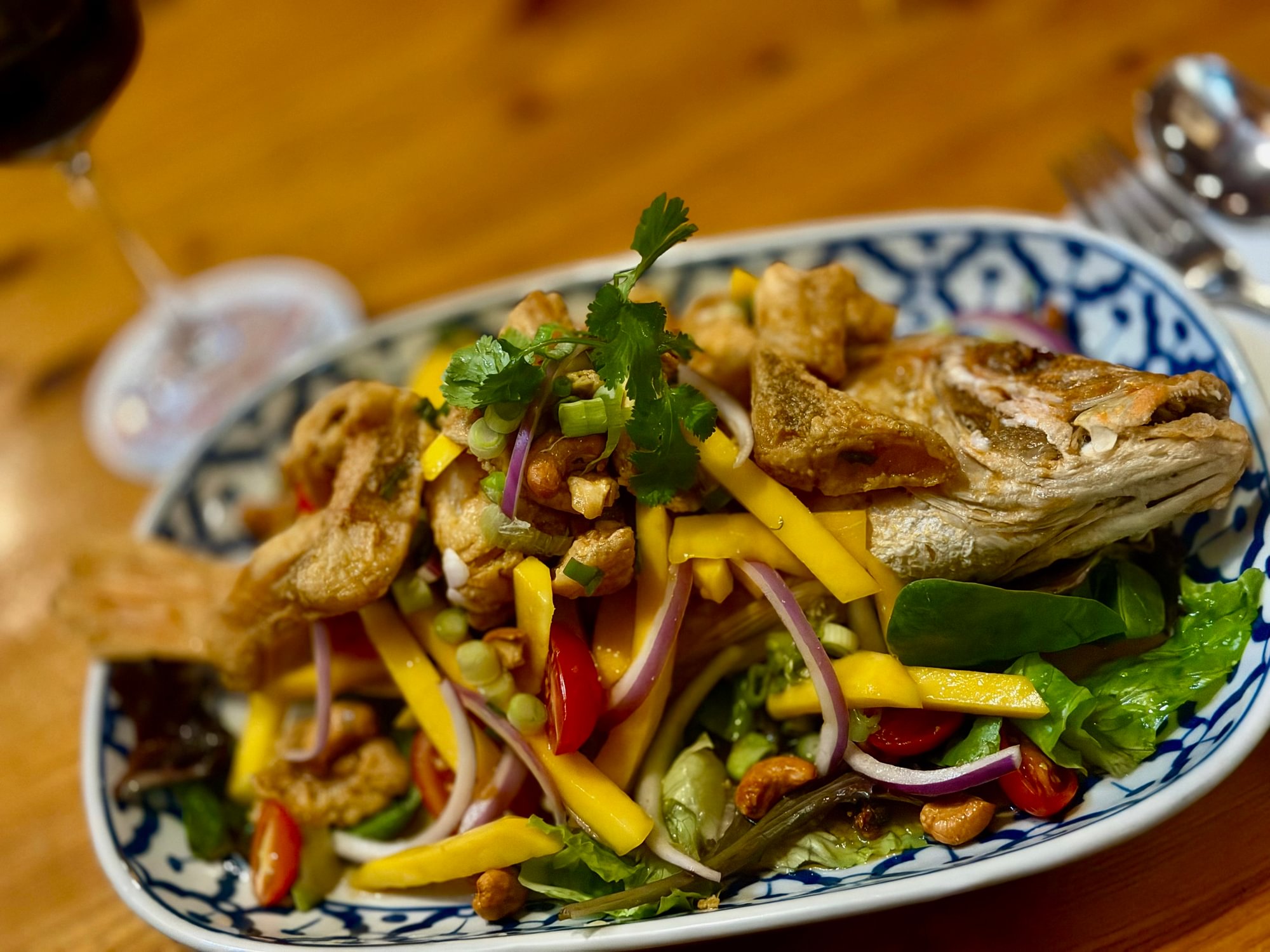 Crispy Red Snapper Mango
