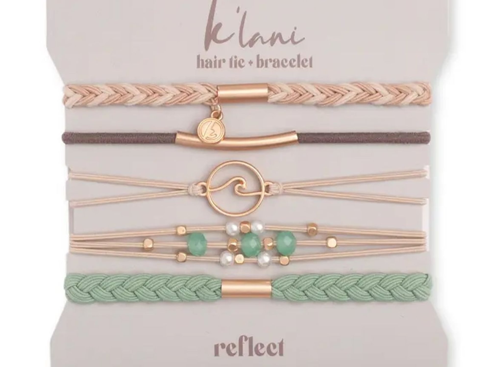 "Reflect" Ocean Wave Hair Tie Bracelets