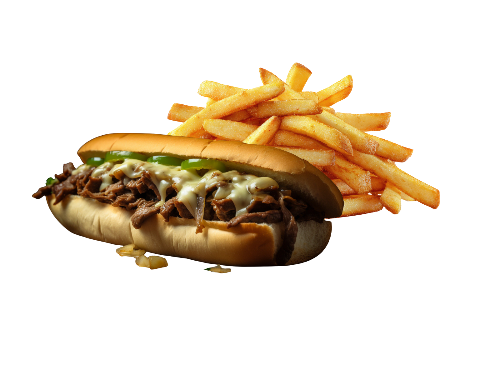 Philly Cheese Steak W/Fries