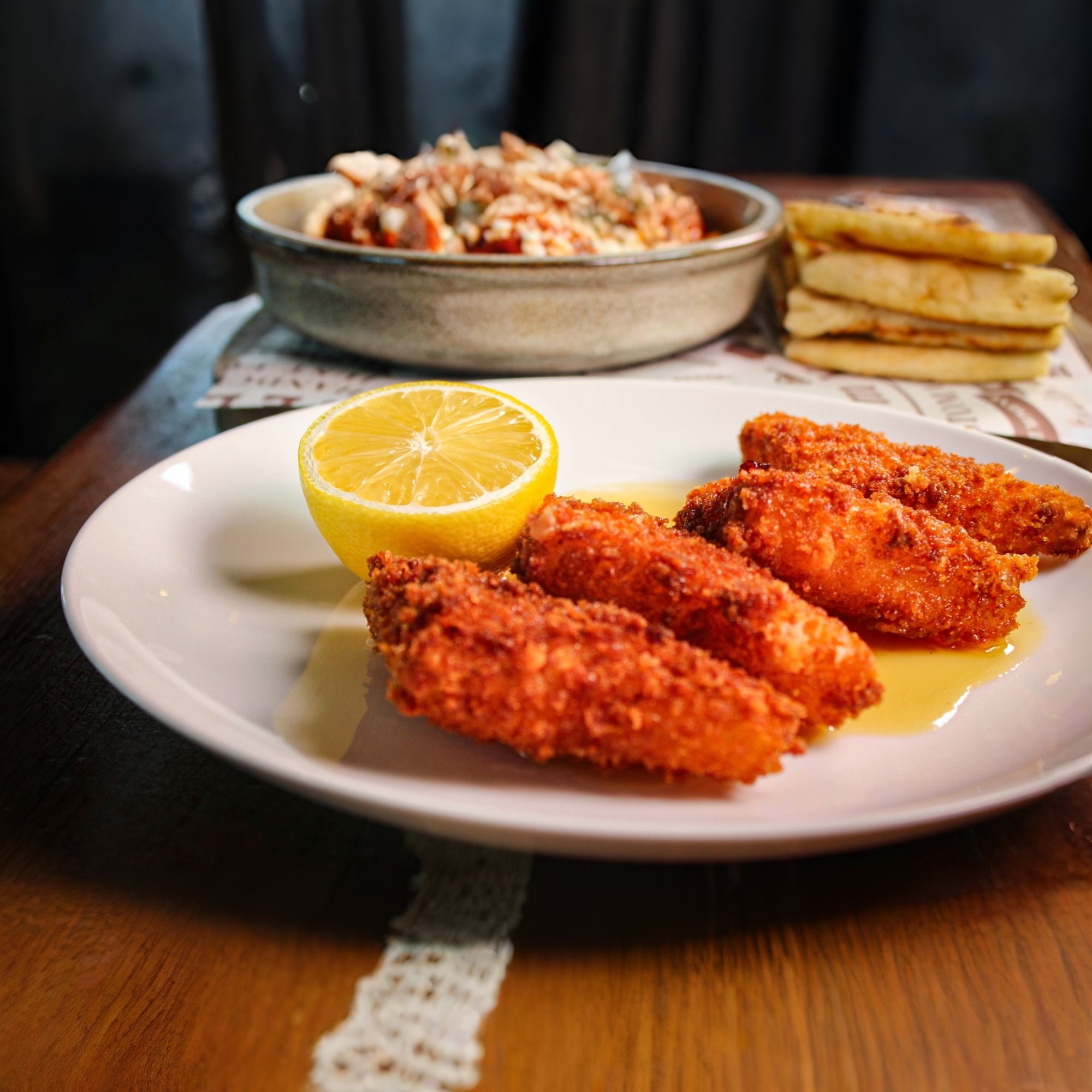 Fried Saganaki Cheese