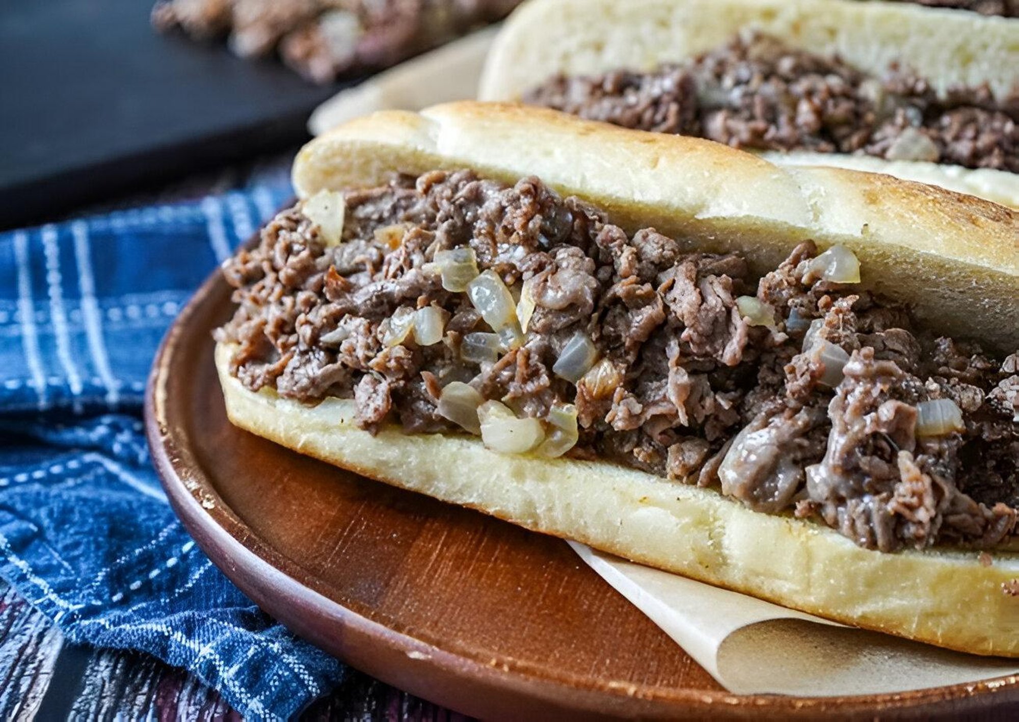 Steak onion cheese sub
