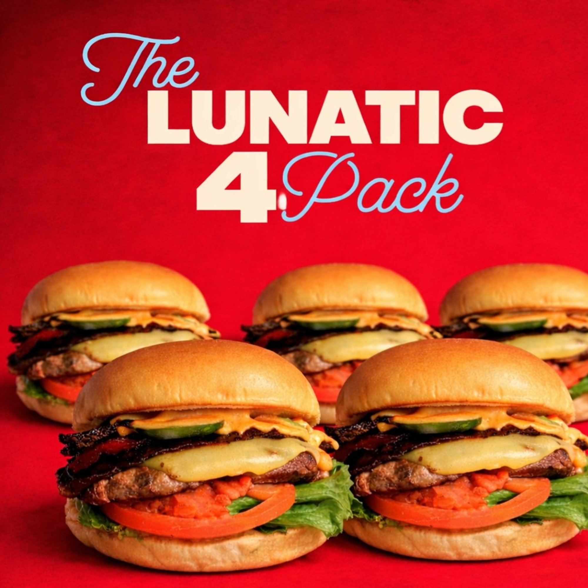 Pack of 4: Lunatic Burger