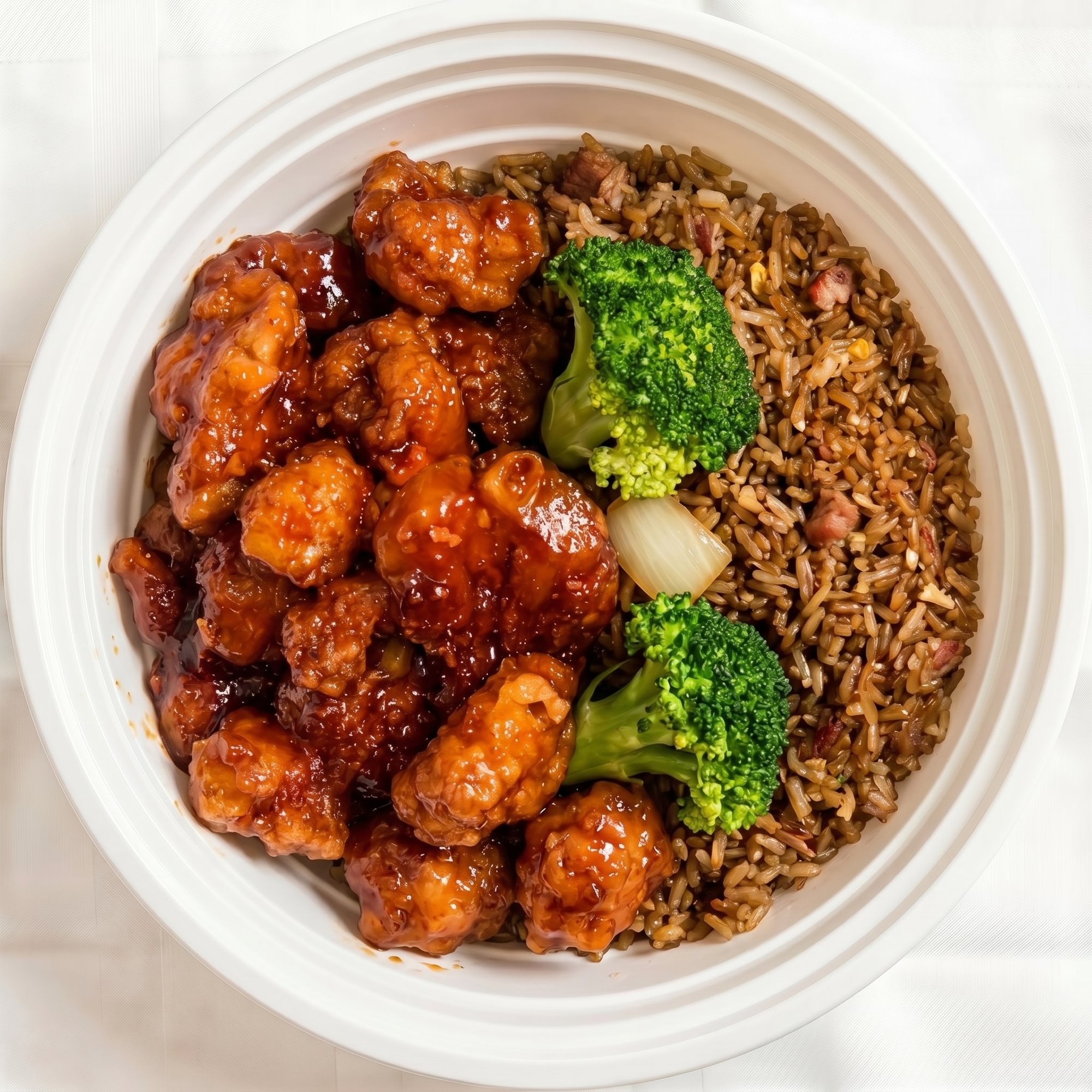 Dinner General Tso's Chicken Combination Platter