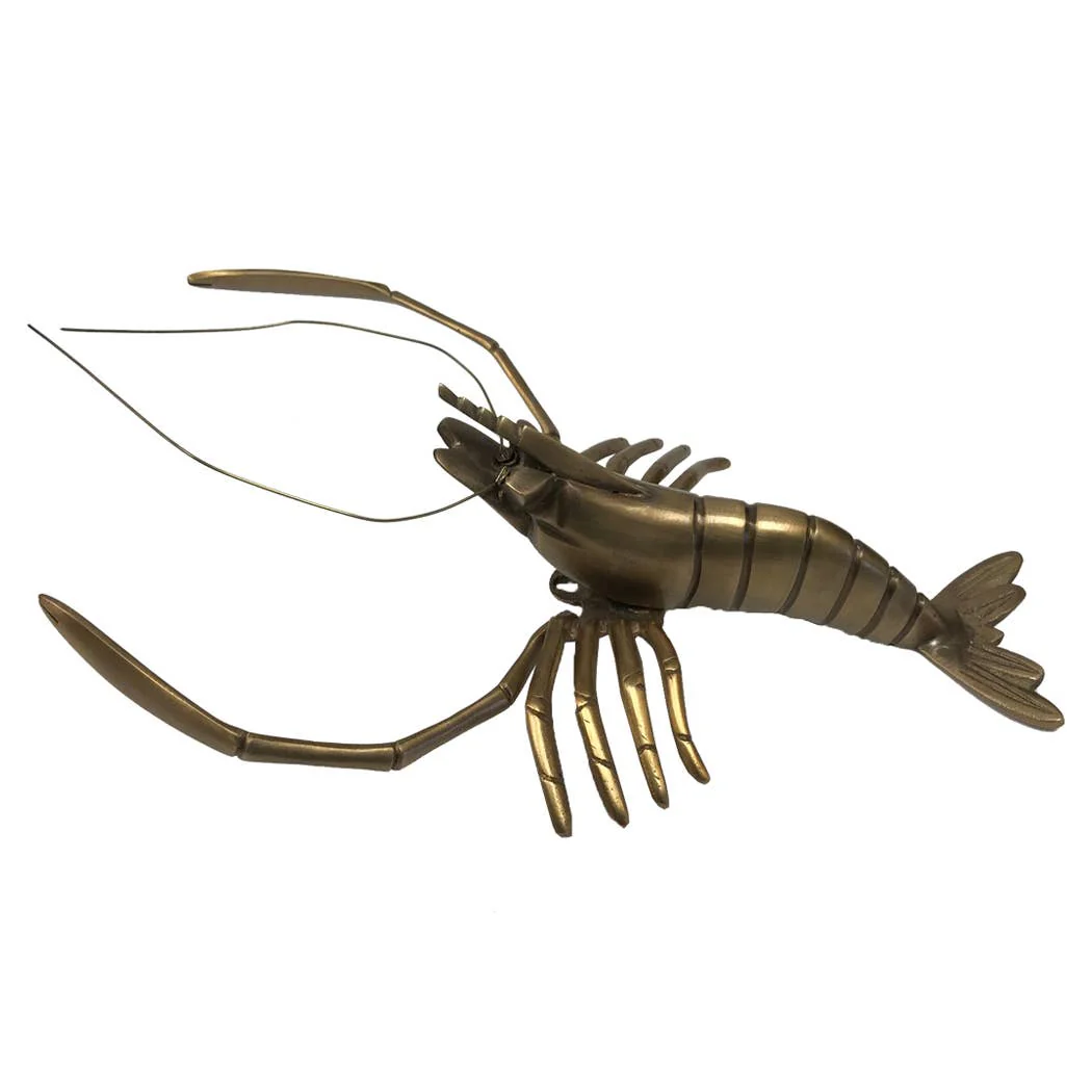 Antiqued Brass Lobster Paperweight/Wall DÃ©cor