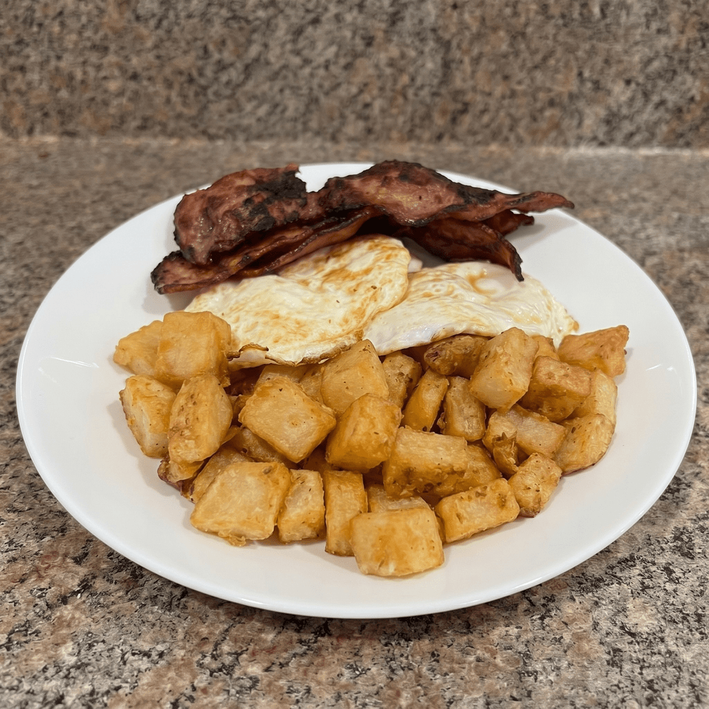 2 Eggs, Meat & Potatoes