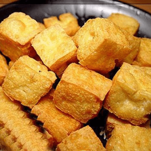 Đậu Hủ Chiên Giòn / Fried Tofu with Buttered Scallions