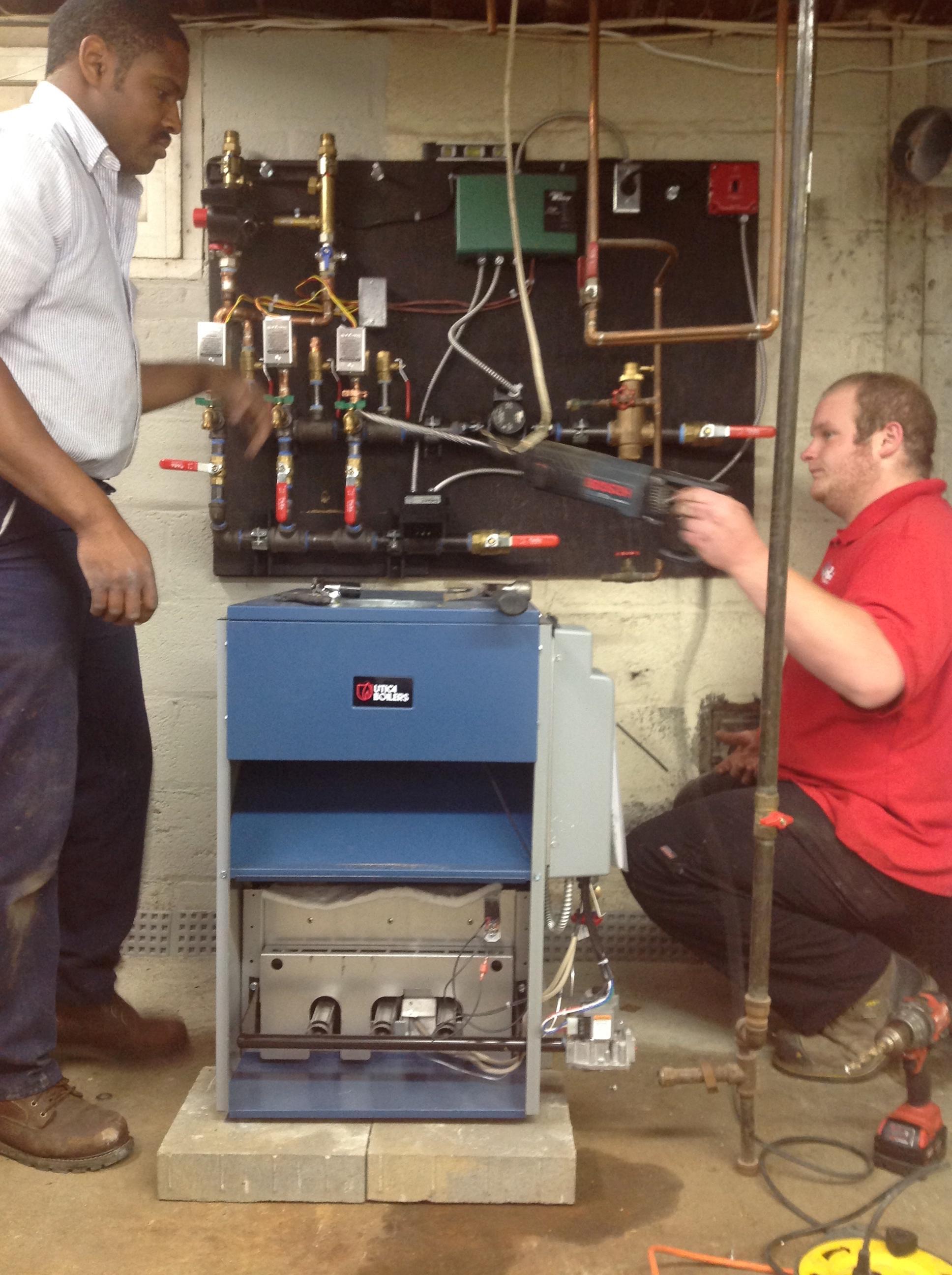 Joe and Andre are two of our technicians who are currently enrolled the NJ Master Plumbers apprenticeship program.  