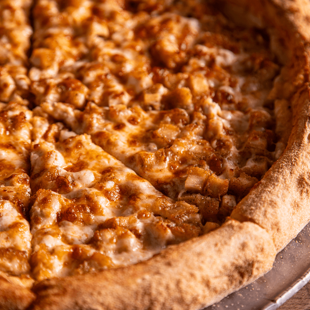 Chicken wing pizza