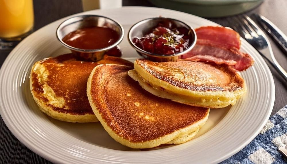 Buttermilk Pancakes with Meat