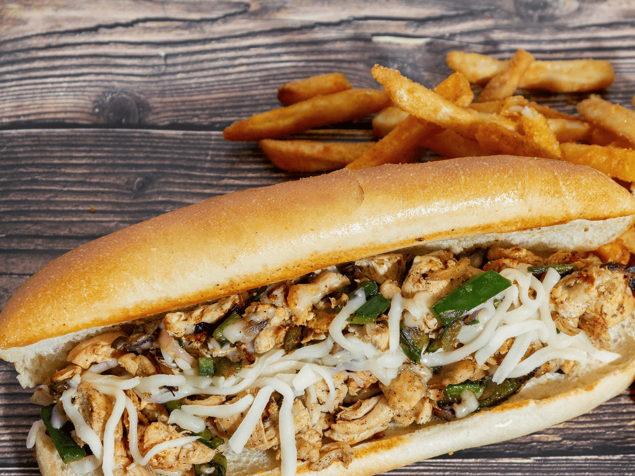 Philly Steak Sub & Fries