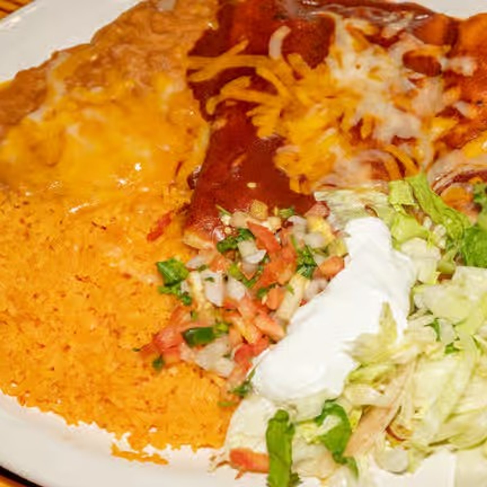 Enchiladas El Paso Platter
