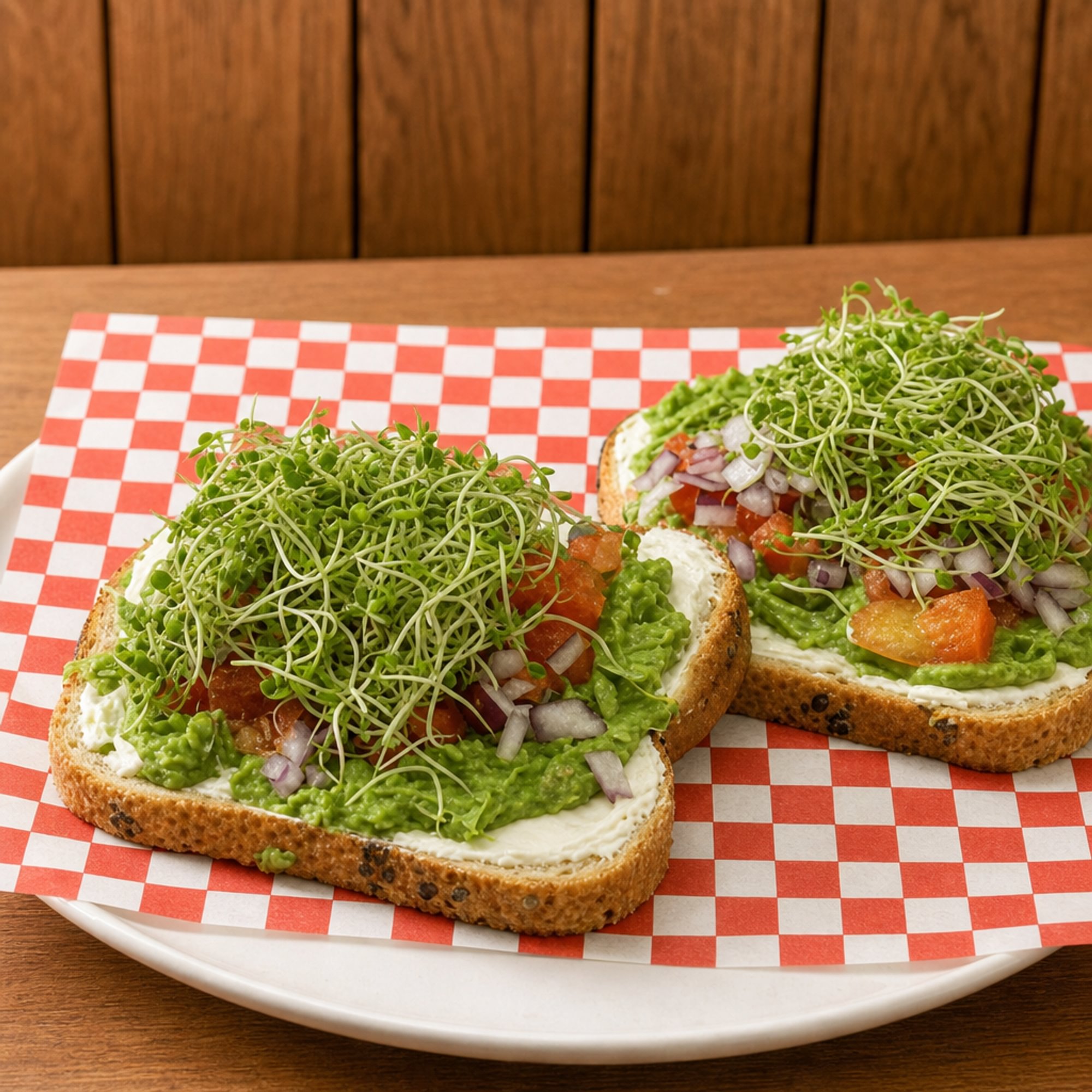#14 Avocado Toast with Cream Cheese & Veggies