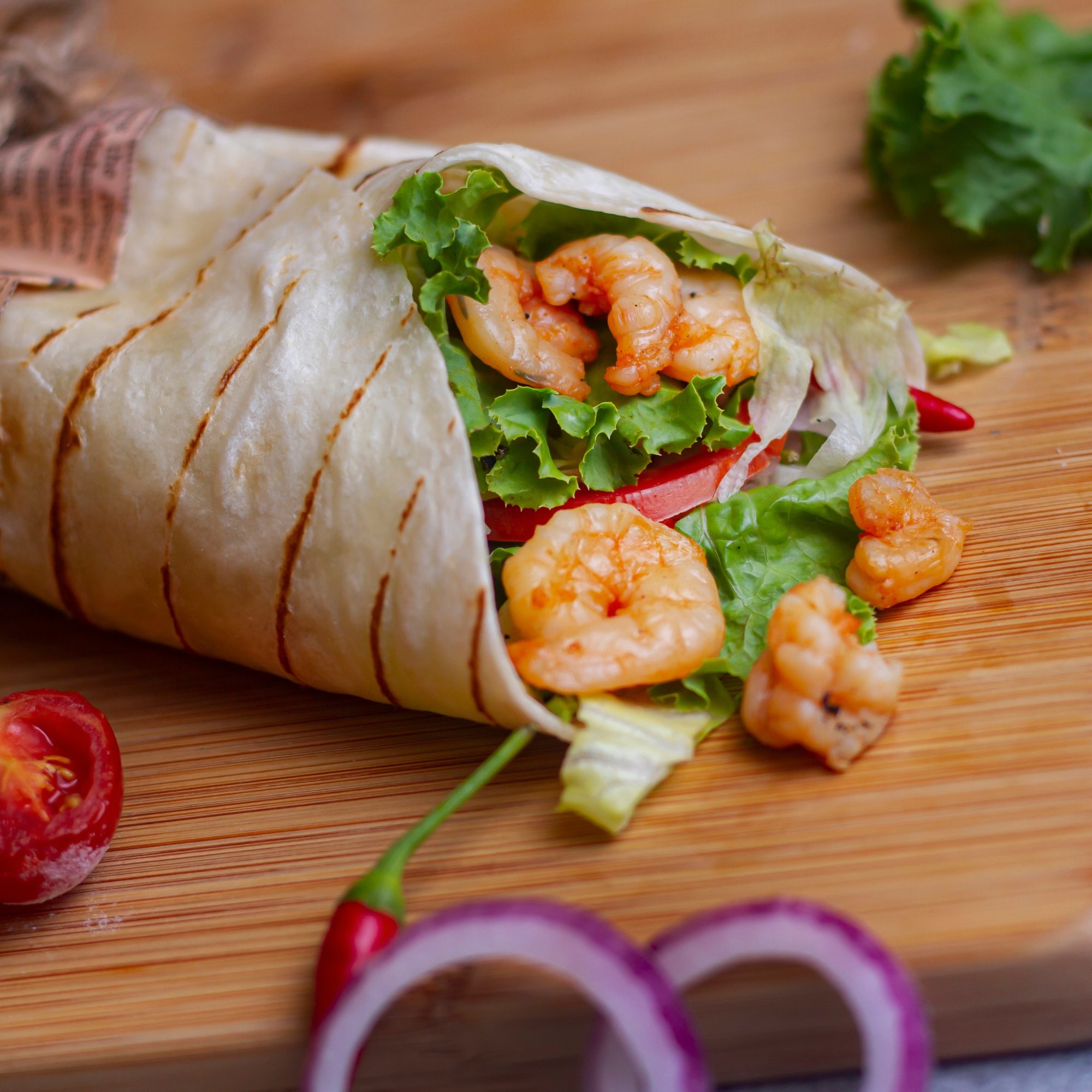 Grilled Shrimp Wrap