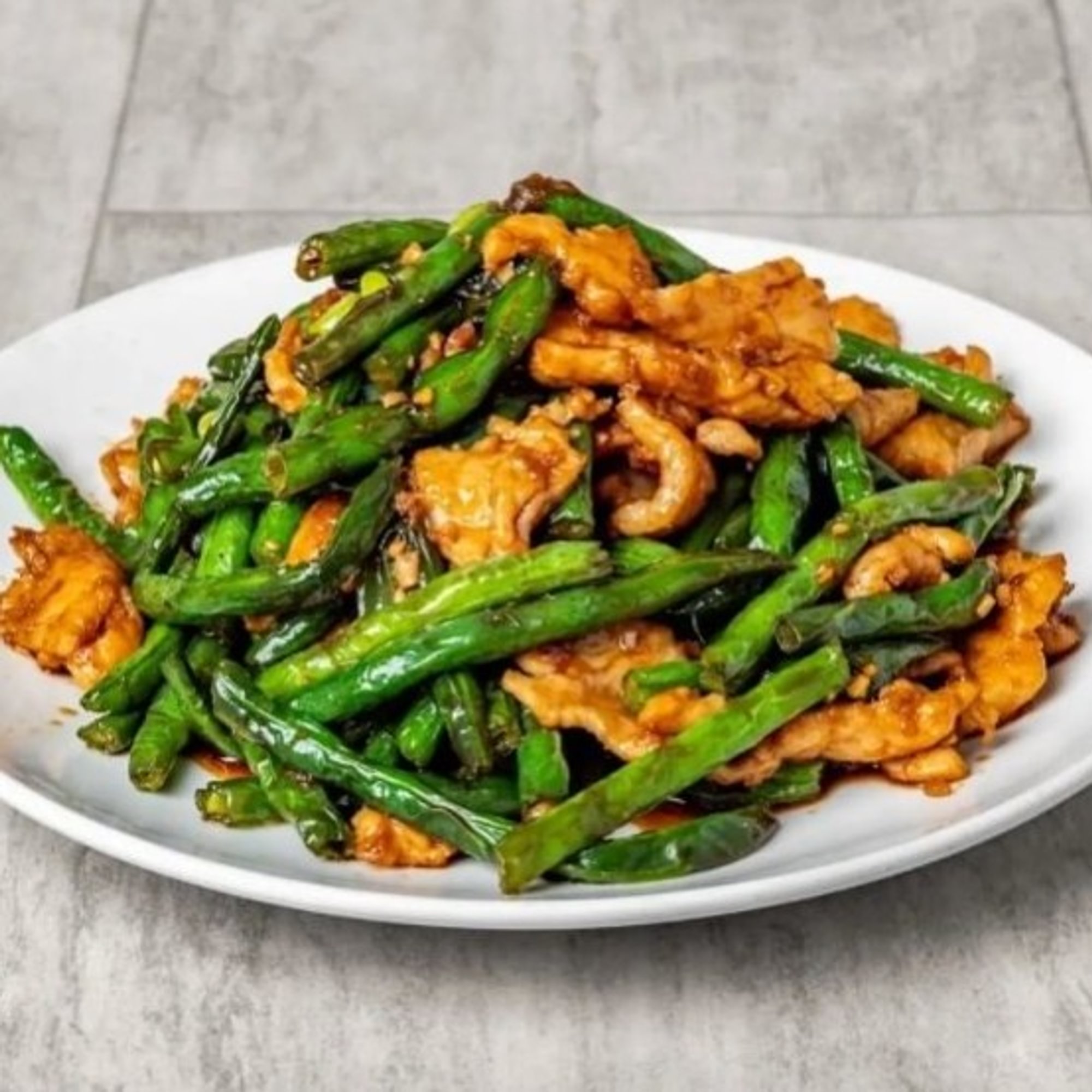 String bean with chicken / 四季豆炒鸡肉