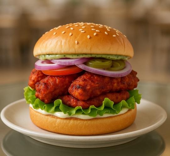 chicken 65 burger