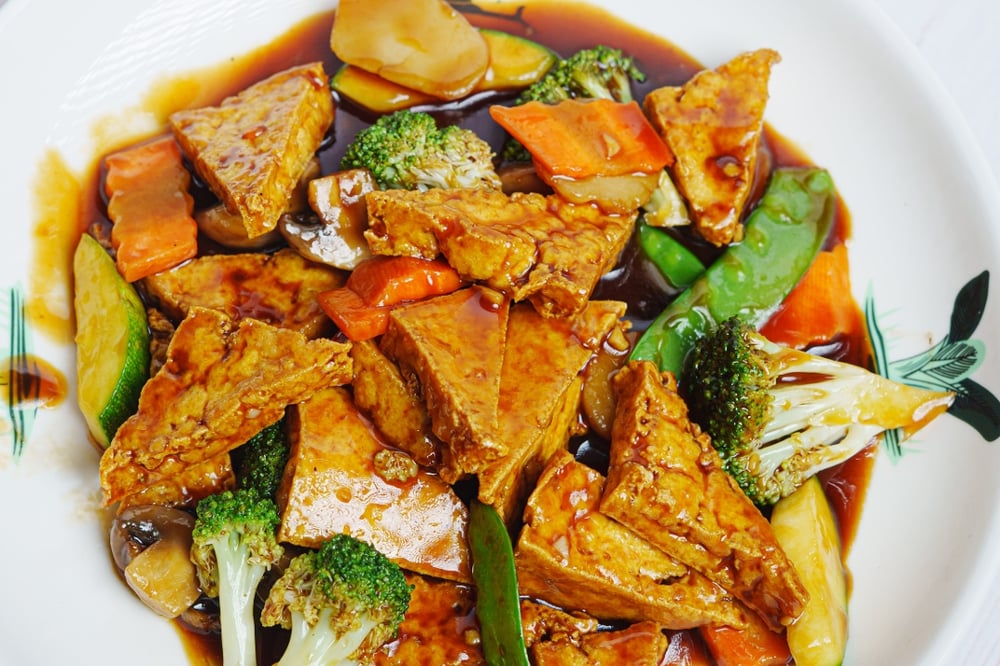 Fulin's Homestyle Bean Curds Dinner 豆腐蔬菜 Tofu frito