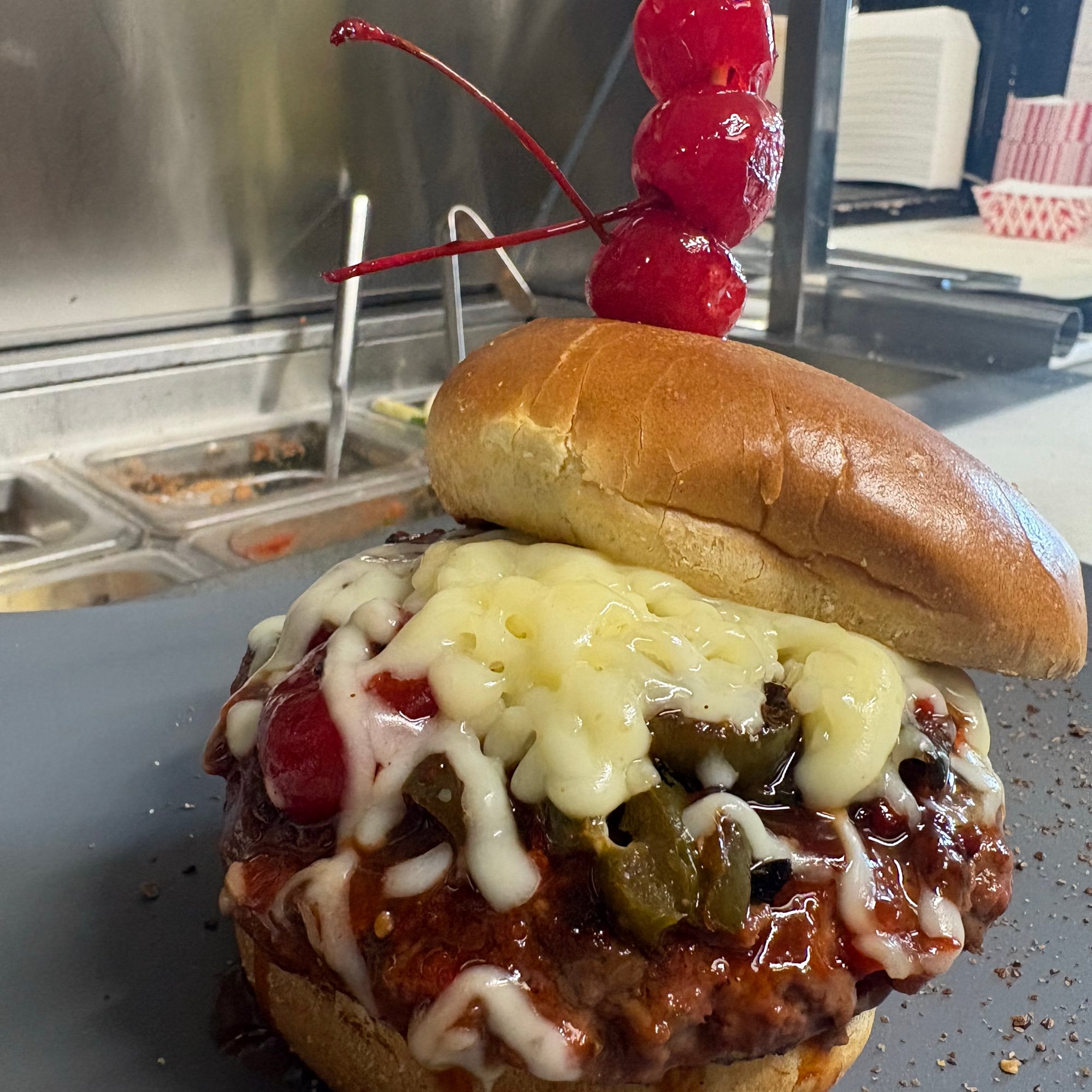 CHERRY POPPIN’ BURGER