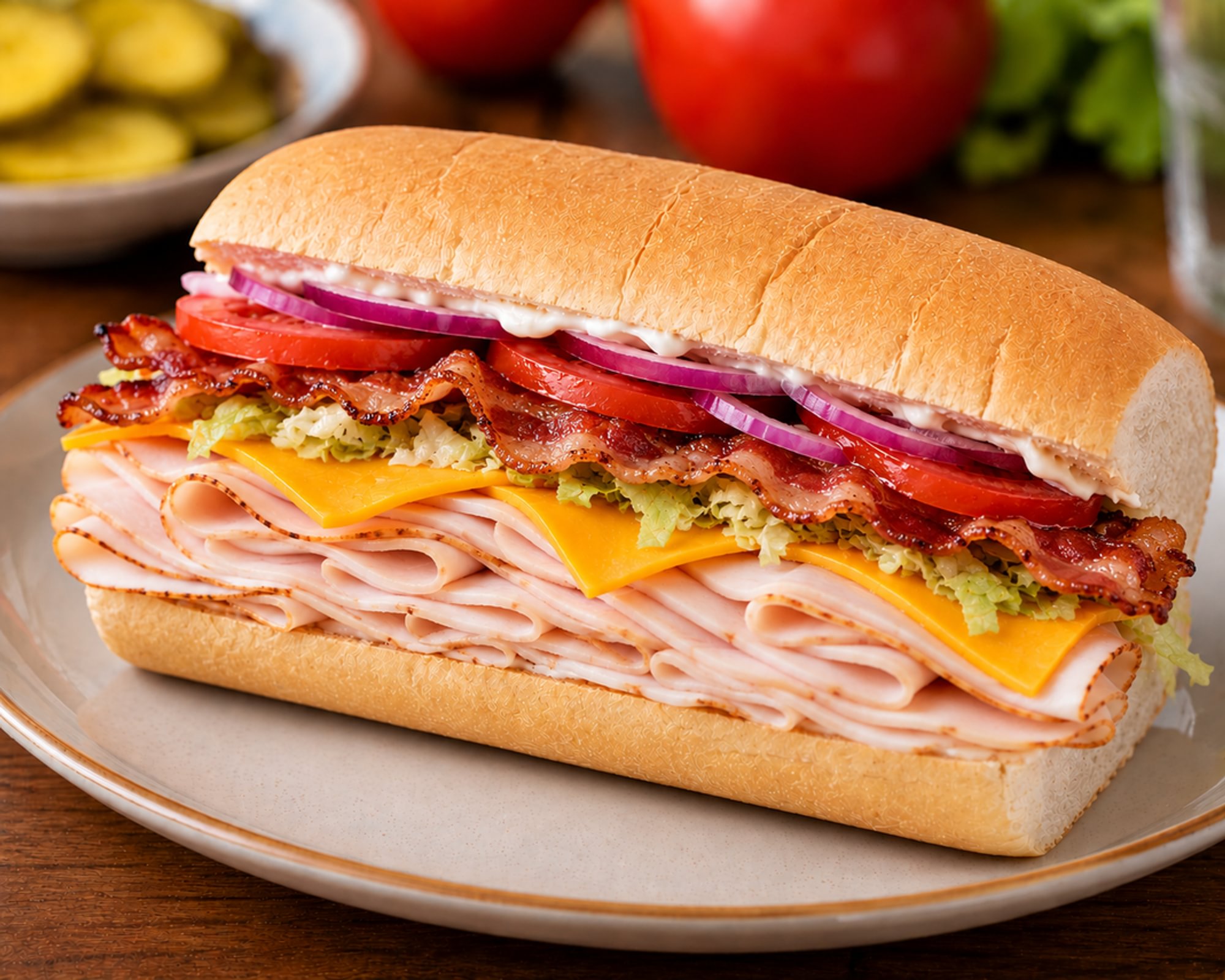 Turkey and Bacon Sandwich