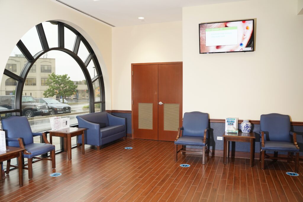 The lobby of MakrisMD Vascular Center