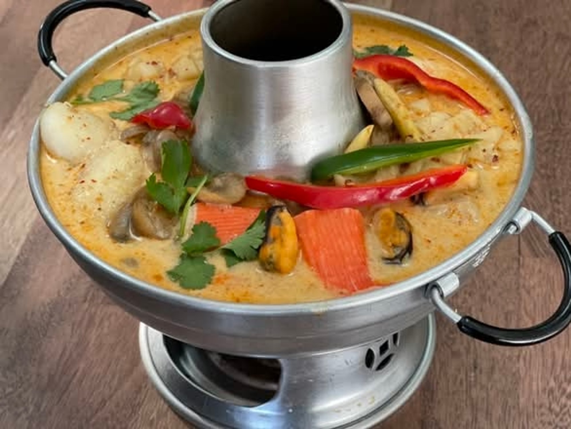 Seafood Soup with Coconut Milk | Tom Kha Seafood