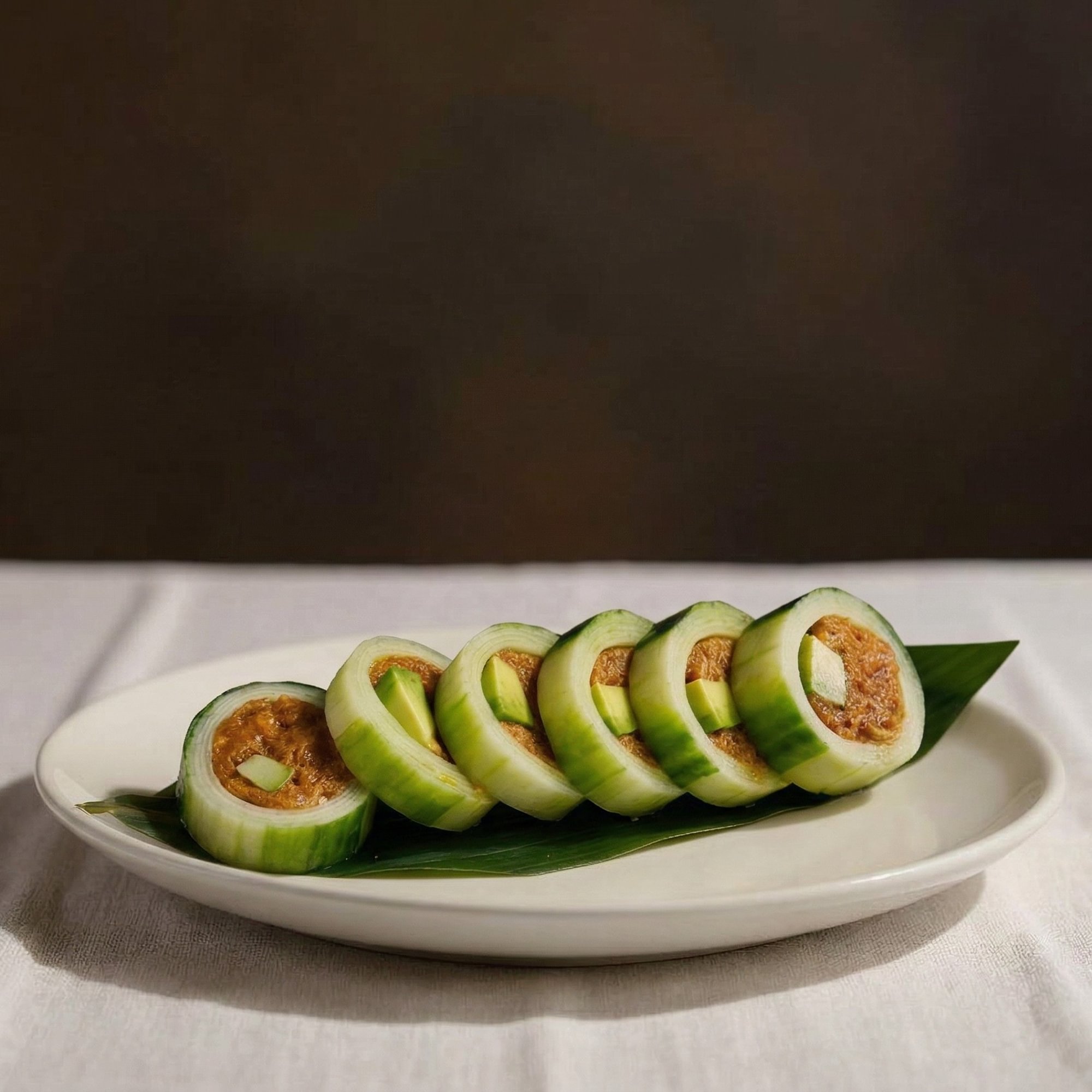 Sakura Cucumber Wrapped Roll