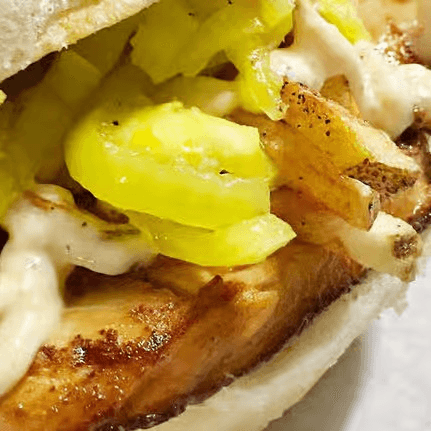 Chicken aioli sandwich