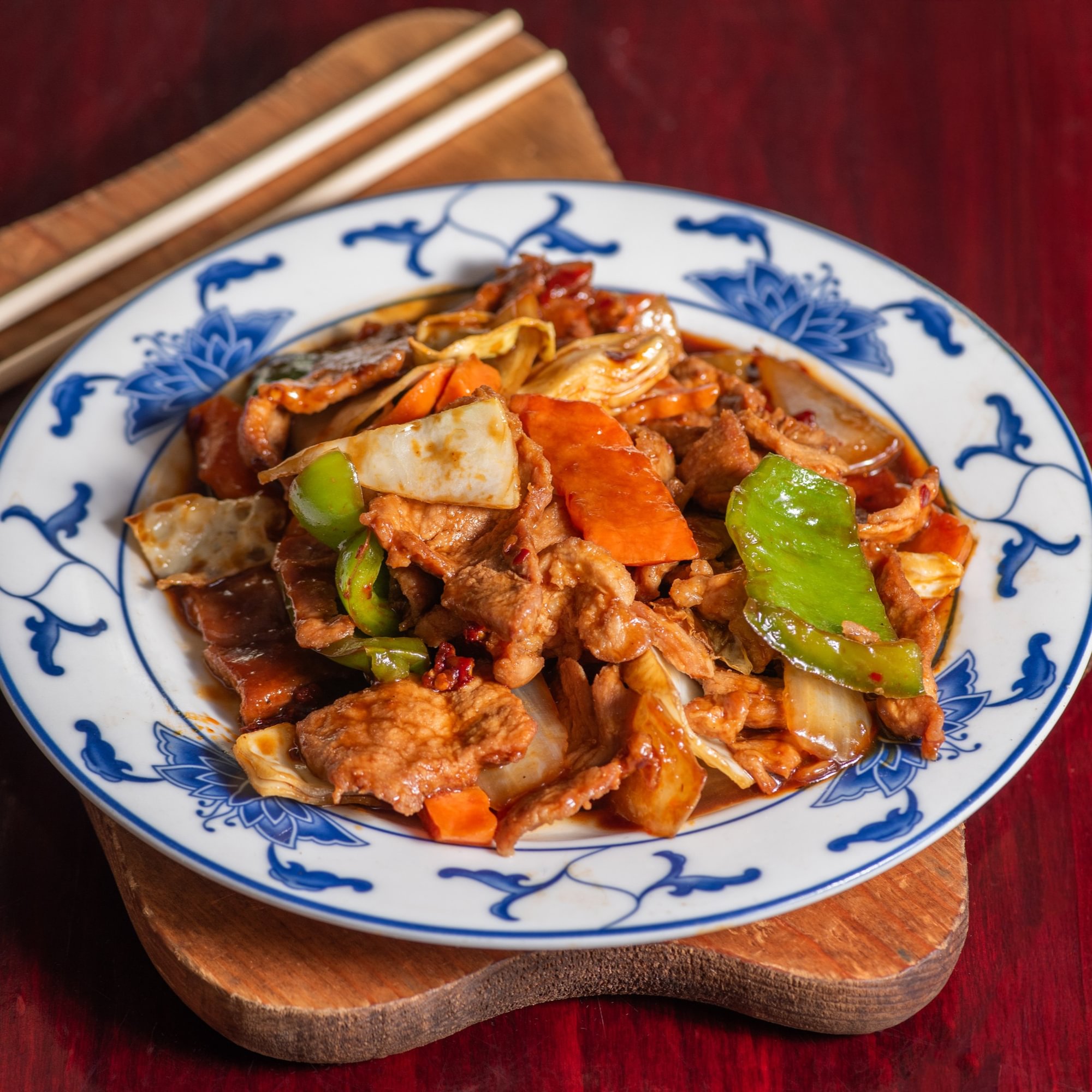 50. Double sautéed pork