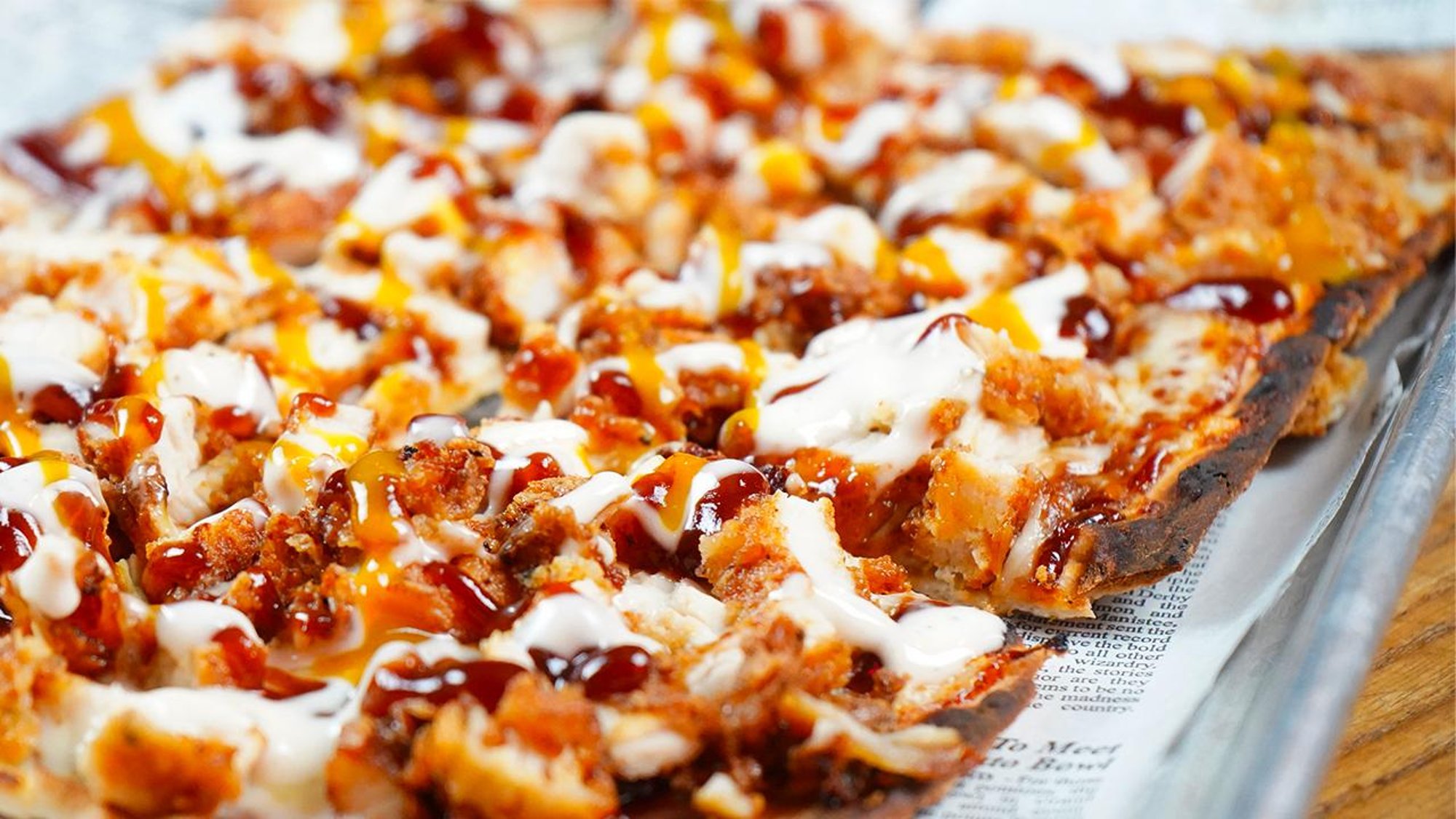 BBQ-Ranch Chicken Flatbread