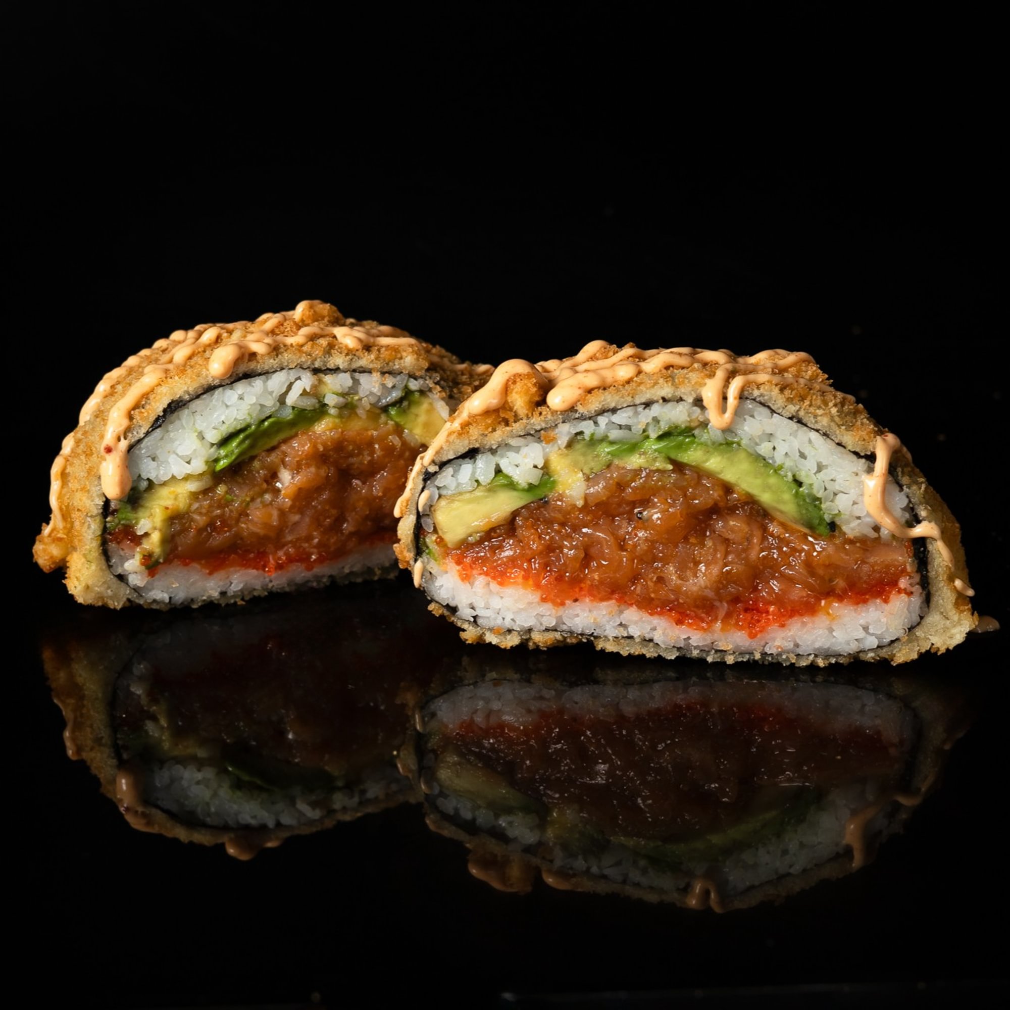 Salmon Tartare Sushi Burger
