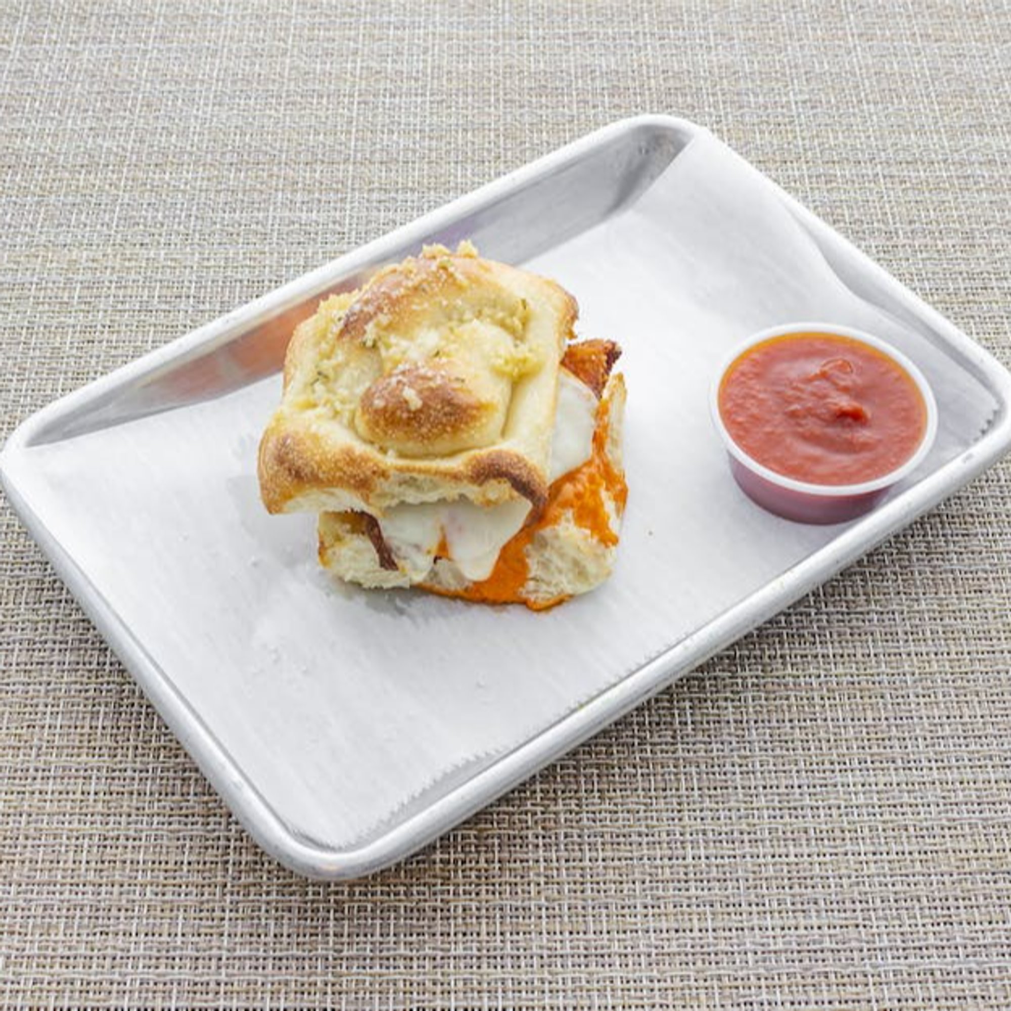 Buffalo Chicken Garlic Knot Slider