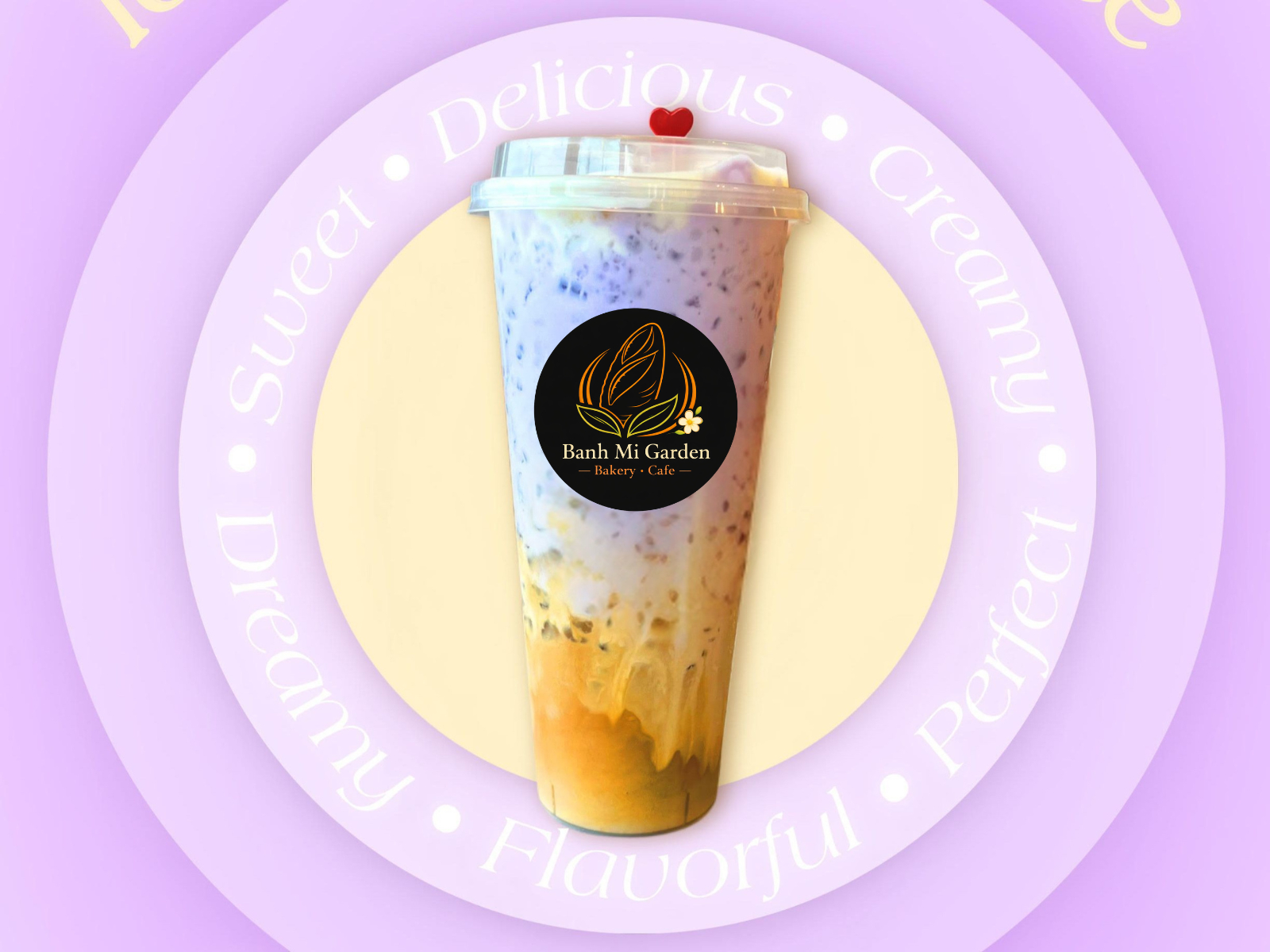Iced Ube Caffe Latte - Cà Phê Tím Hoàng Hôn *Contains Caffeine*