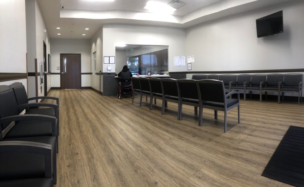 The lobby of Orange County Vascular Access Center