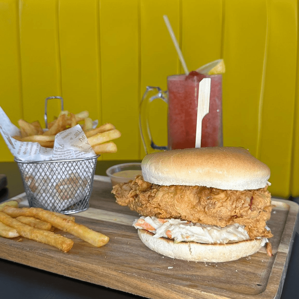 Chicken Burger with Fries