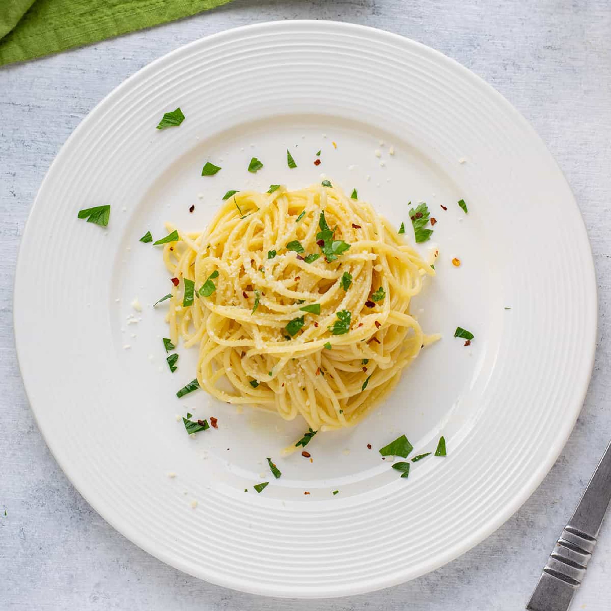 Pasta with Garlic & Oil
