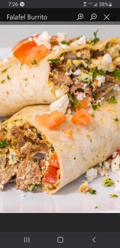 Fat Greek Breakfast Burrito