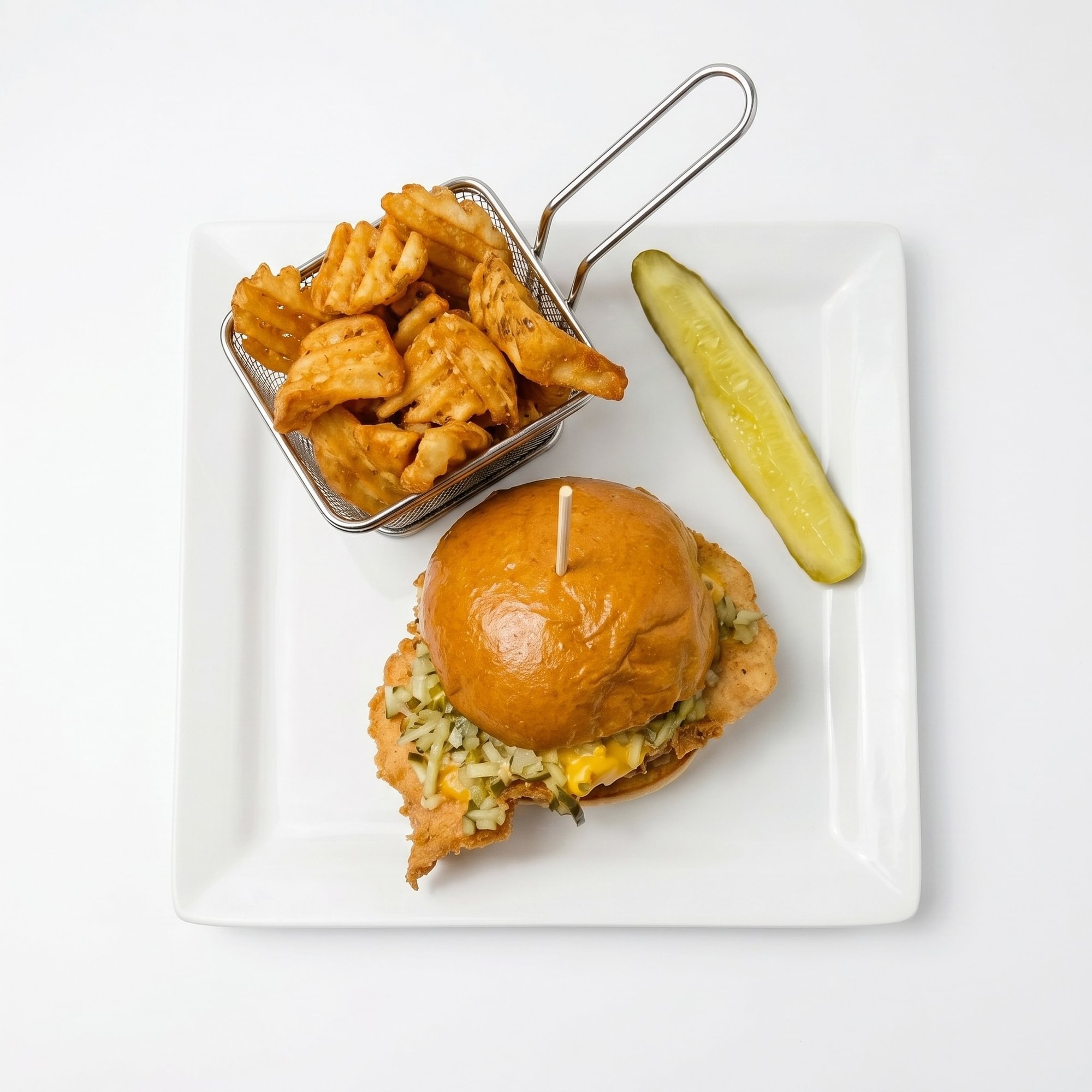 Special Crispy Chicken Sandwich with Potato