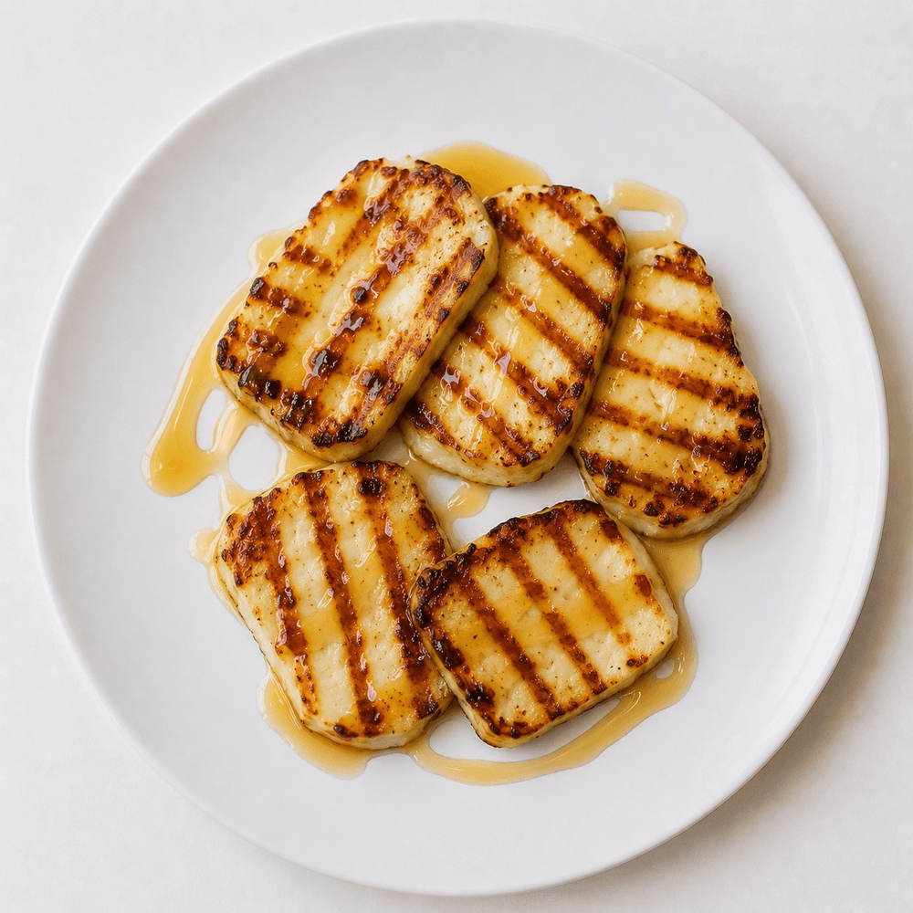 Grilled Honey Halloumi Cheese