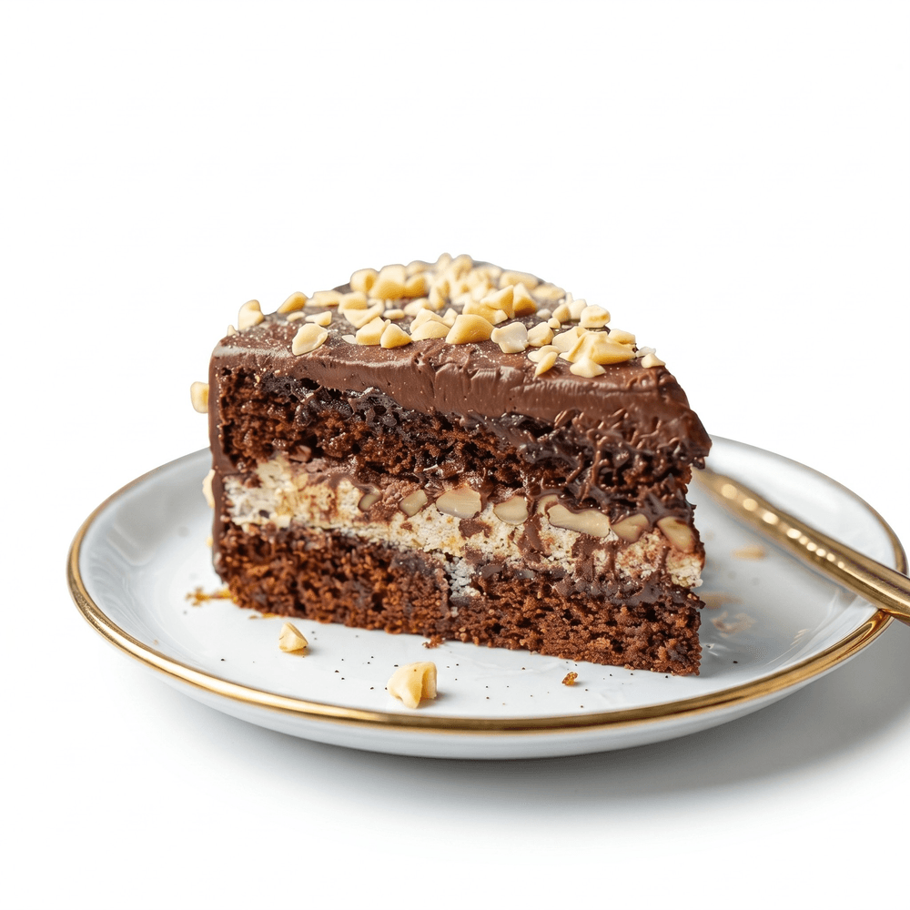 Royal Nutella Cake Slice