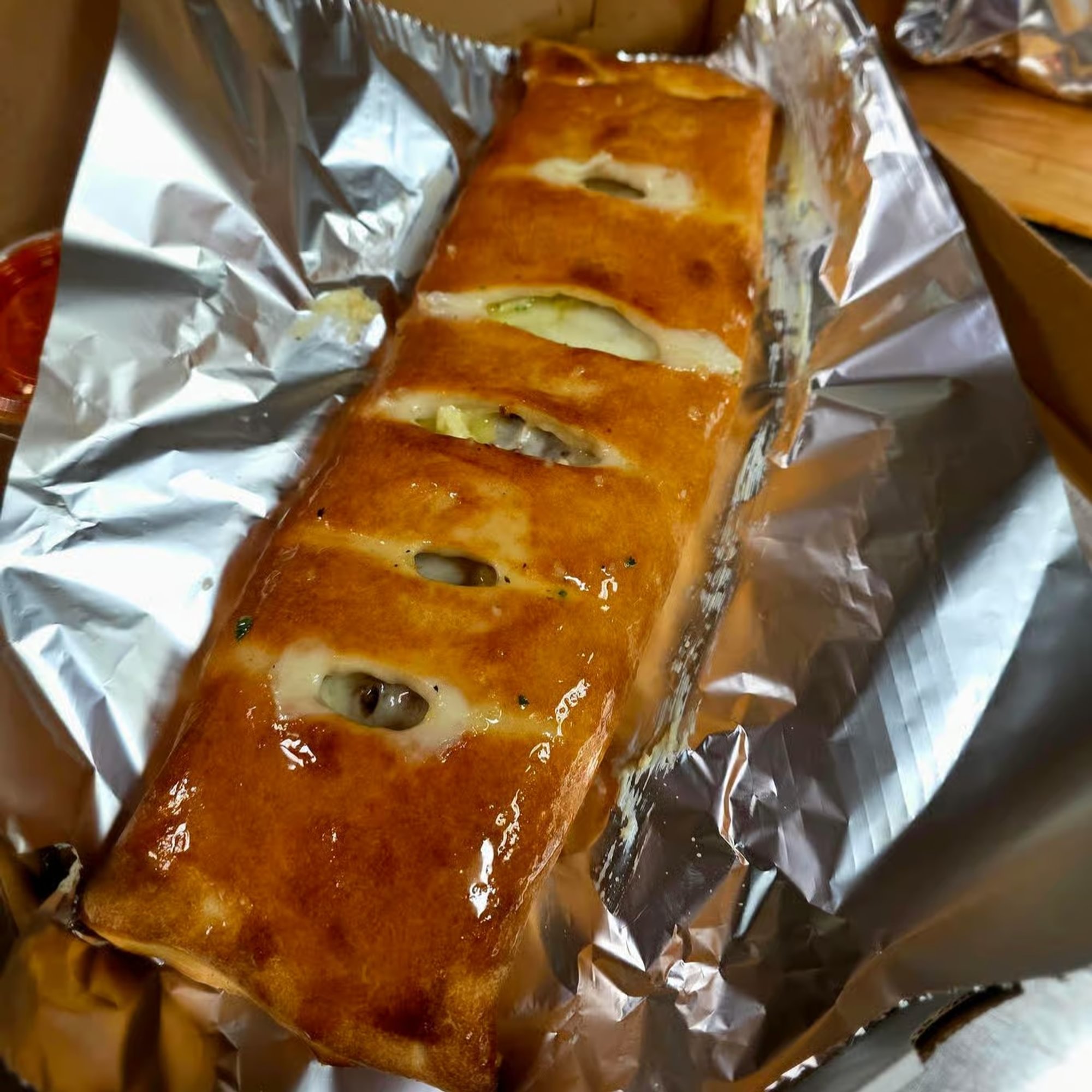 Bacon, Chicken, & Ranch Stromboli