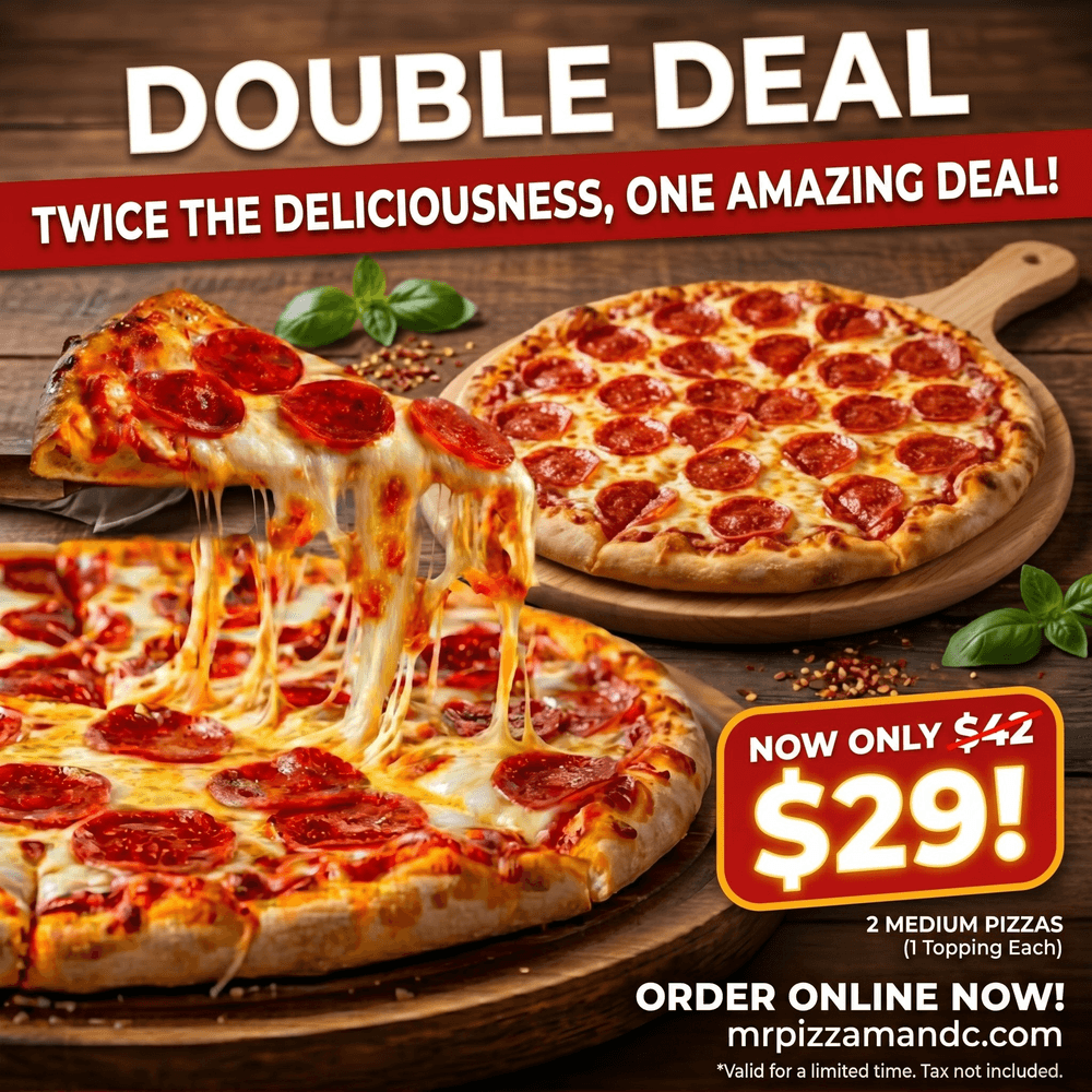 DOUBLE DEAL FOR $29.00
